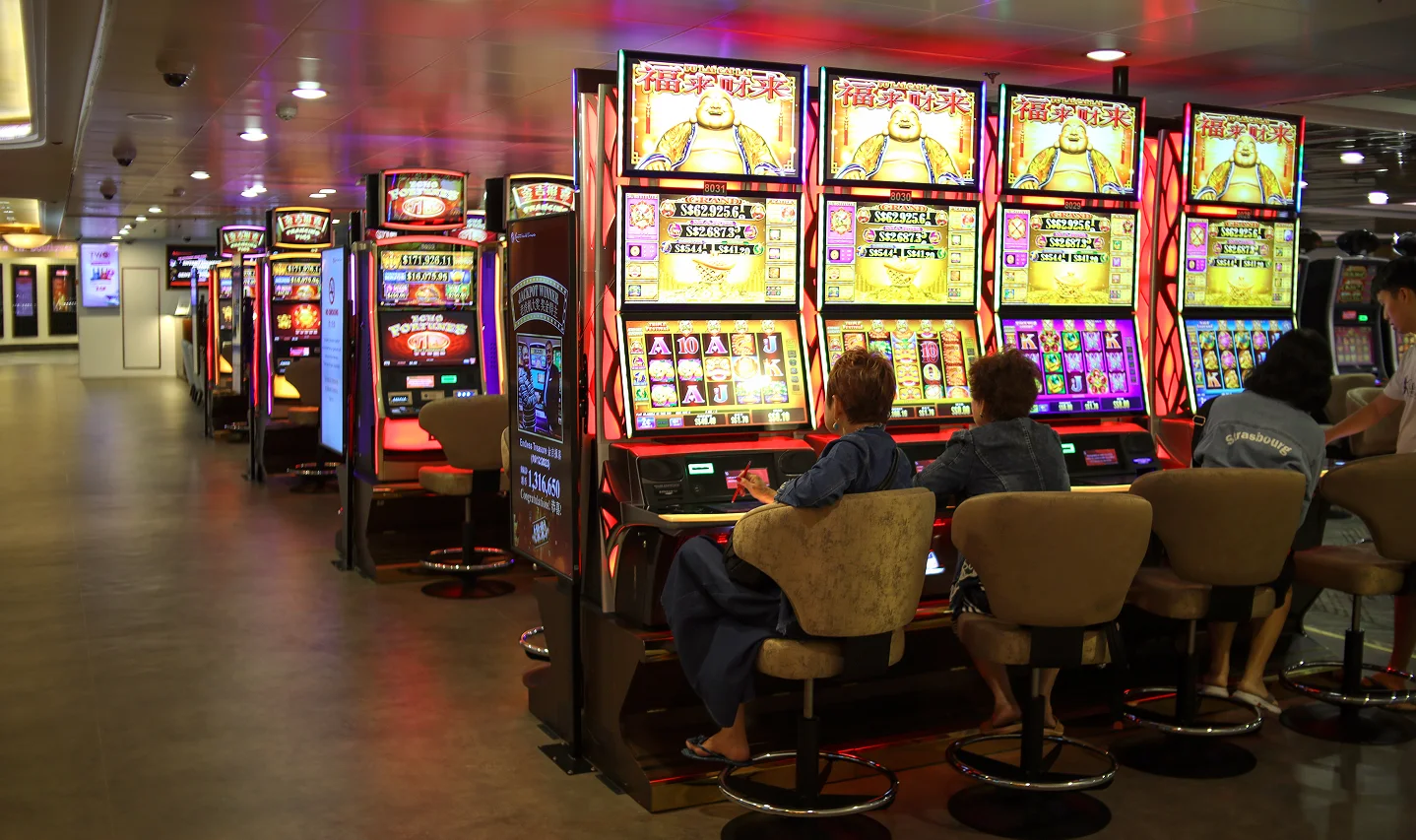 A vibrant display of casino games and resort amenities